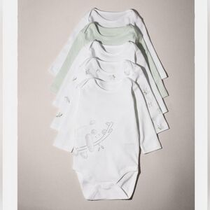 ZARA KIDS PACK OF FIVE PANDA BEAR BODYSUITS